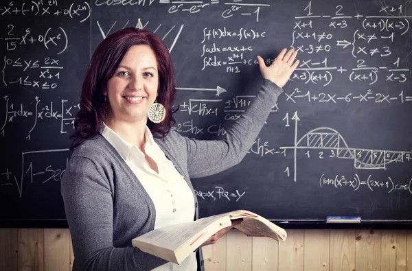 Mujer Profesora Antecedentes Clase —  Fotos de Stock