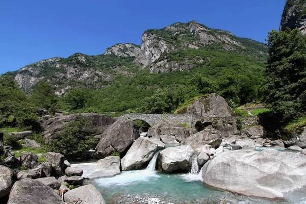 Pemandangan Pemandangan Dari Pemandangan Alpen Megah — Stok Foto