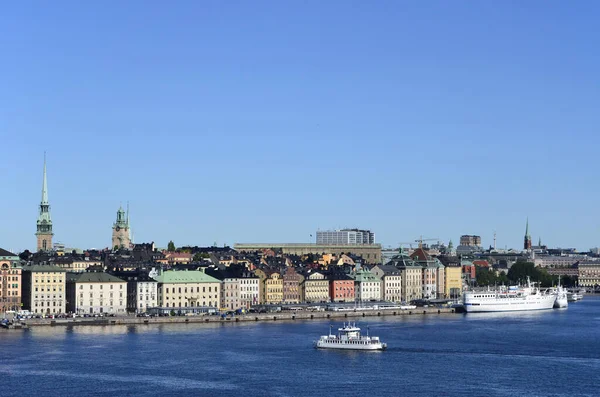 Hamn Vid Skeppsbron Stockholm — Stockfoto