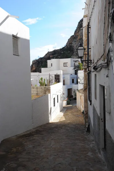 Spanje Mojacar Dorpsweg — Stockfoto