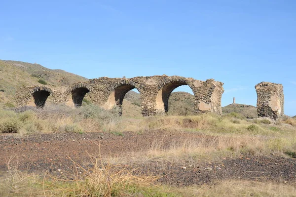 Hiszpania Stare Ruiny Fabryczne — Zdjęcie stockowe