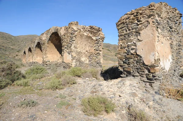 Hiszpania Stare Ruiny Fabryczne — Zdjęcie stockowe