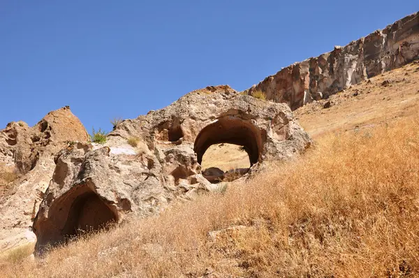 Καμινάδες Νεράιδα Στο Urgup Cappadocia Γαλοπούλα — Φωτογραφία Αρχείου