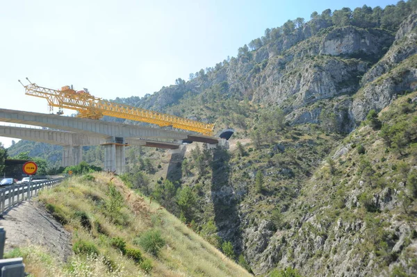 Pont Méthode Cantilever Pont Béton Espagne Alicante — Photo