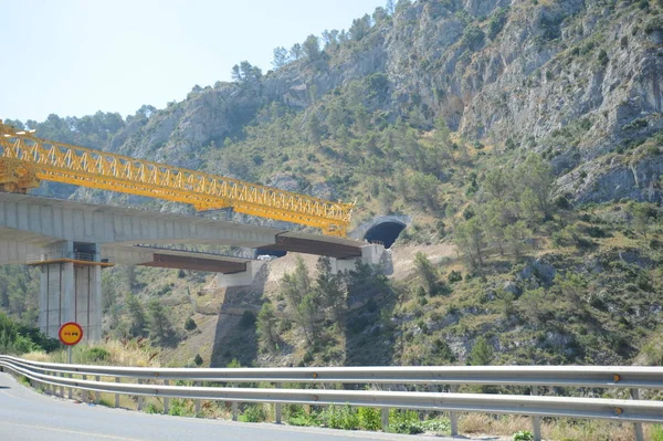 Pont Méthode Cantilever Pont Béton Espagne Alicante — Photo