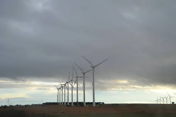 Wind Turbines Alternative Windmill Electricity Technology — Stock Photo, Image