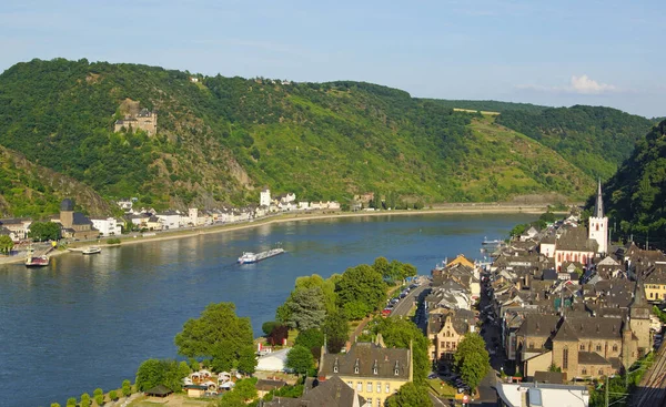 Sankt Goar Rhein Középső Orrszarvú — Stock Fotó