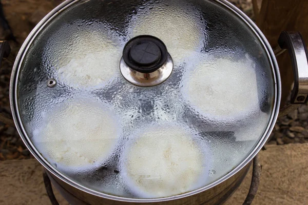 Traditionelles Thailändisches Dessert Aus Wachskürbis Oder Chalkumra Zucker Und Kokosmilch — Stockfoto