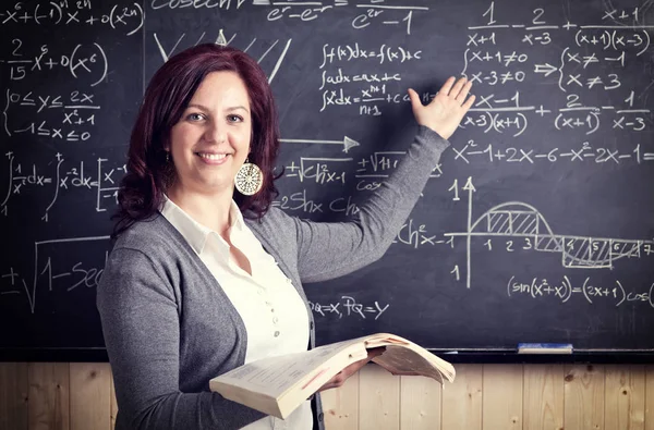Woman Teacher Class Background Stock Photo