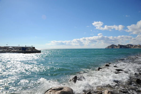 Španělsko Benidorm Costa Blanca Fasády — Stock fotografie