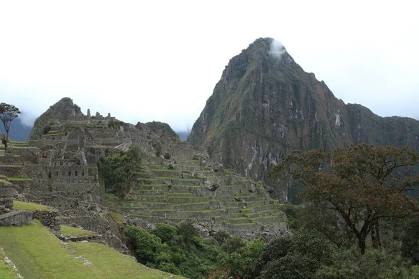 Machu Picchu Πόλη Inca Στα Σύννεφα — Φωτογραφία Αρχείου
