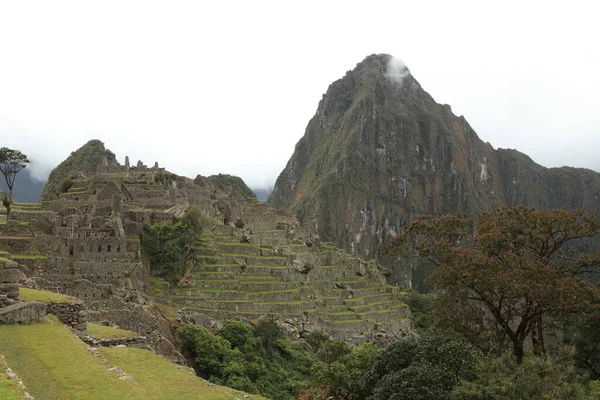 Machu Picchu Inca Città Tra Nuvole — Foto Stock