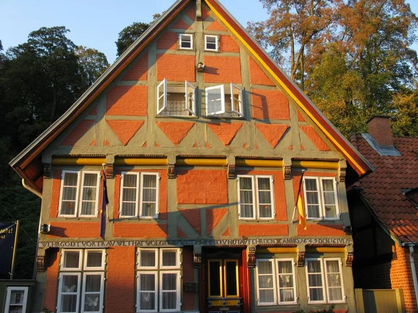 Casa Estilo Tudor Lauenburg — Foto de Stock
