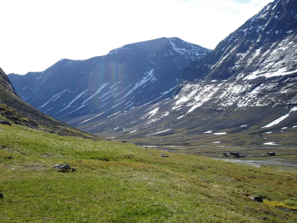 Tal Bei Nallo Schwedischen Lappland — Stockfoto