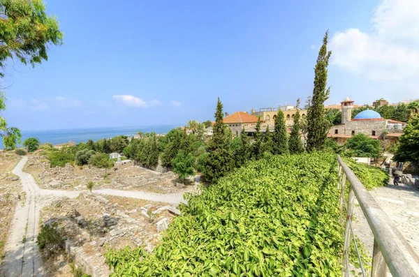 Utsikt Över Den Historiska Staden Byblos Libanon Från Korsfararnas Slott — Stockfoto