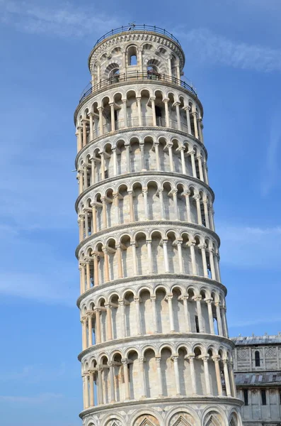 Famosa Torre Inclinada Praça Dos Milagres Pisa Toscana Itália — Fotografia de Stock