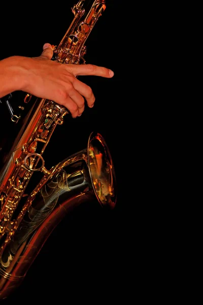 Instrumento Musical Jazz Saxofón —  Fotos de Stock