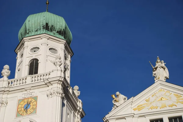Kuzey Kulesi Passau Katedrali Stefanhan Piskoposluk Kulesi — Stok fotoğraf