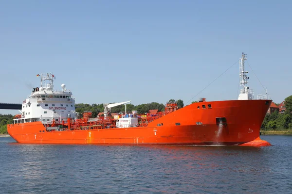 Tanker Auf Dem Nord Ostsee Kanal — Stockfoto