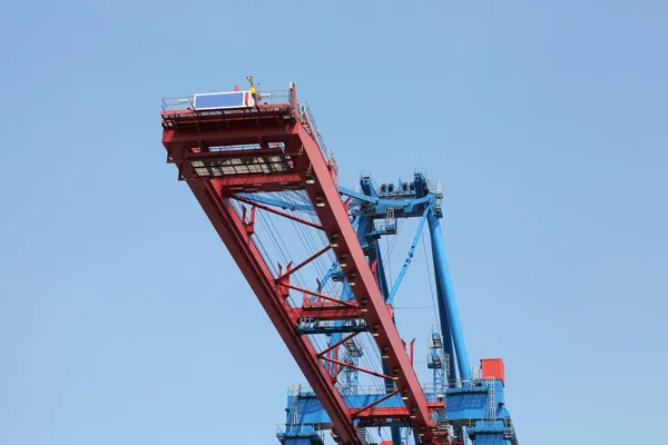 Container Bridge Hamburg Harbor — Stock Photo, Image