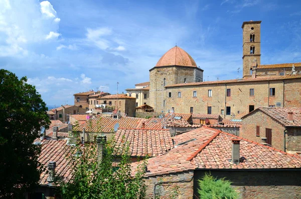 Spettacolare Veduta Del Centro Storico Volterra Toscana — Foto Stock
