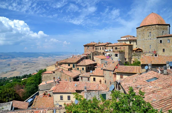 Espectacular Vista Del Casco Antiguo Volterra Toscana Italia — Foto de Stock