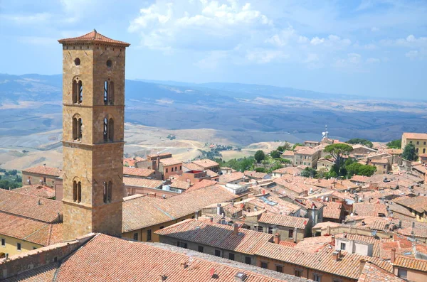 Vista Pitoresca Sobre Edifícios Históricos Volterra Toscana Itália — Fotografia de Stock