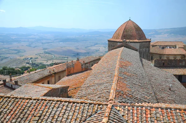 Veduta Pittoresca Sugli Edifici Storici Volterra Toscana — Foto Stock