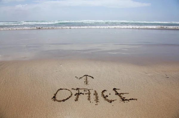 Γραφείο Στην Παραλία — Φωτογραφία Αρχείου