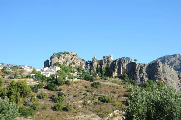 Spanin Burgruine Guadalest Costa Blanca — Stockfoto