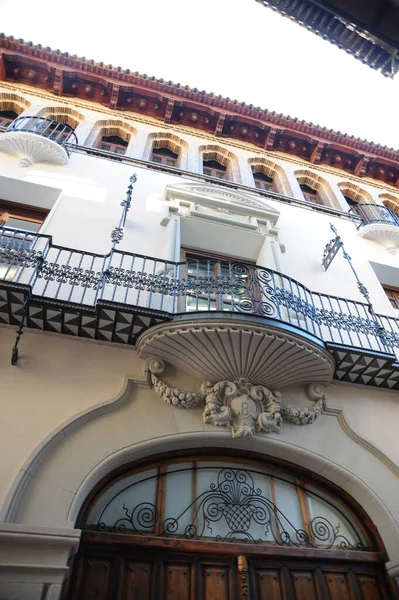 Fasady Zaragossa Saragossa Hiszpania — Zdjęcie stockowe