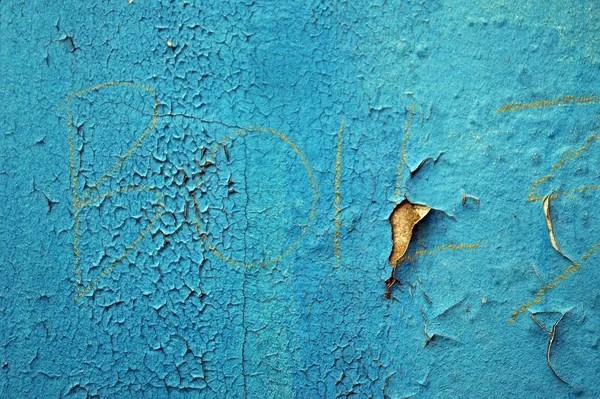 푸른색 페인트를 추출하는 — 스톡 사진