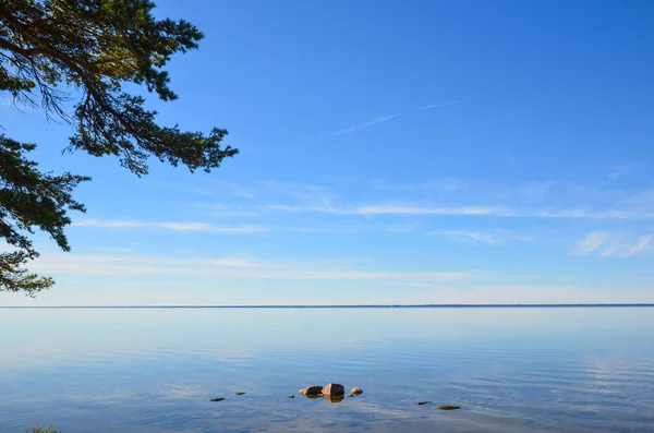 Спокійний Пляж Балтійському Морі Острова Оланда Швеція — стокове фото