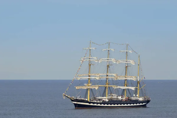 Vista Panorâmica Navio Vela — Fotografia de Stock