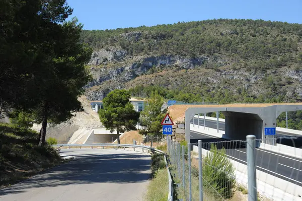 Landsväg Motorväg Spanien — Stockfoto