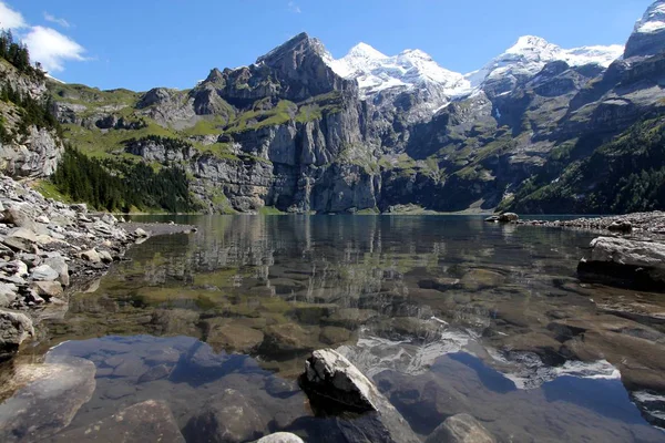 Vue Panoramique Sur Magnifique Paysage Alpin — Photo