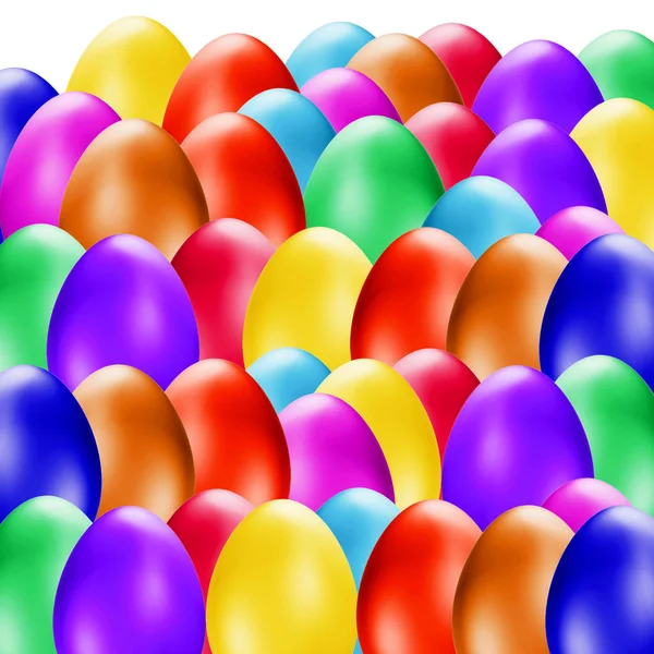 Renkli Paskalya Yumurtası Arka Plan — Stok fotoğraf