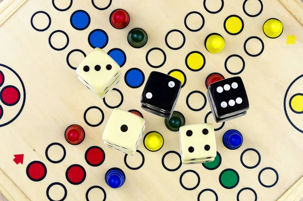 Dice Board Game — стоковое фото