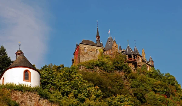 Vista Panorâmica Majestosa Arquitetura Medieval Castelo — Fotografia de Stock