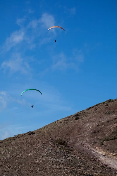 Parapente Esporte Aventura Recreativa Competitiva — Fotografia de Stock