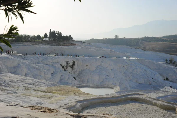 Pamukkale Mineral Carbonato Geologia — Fotografia de Stock