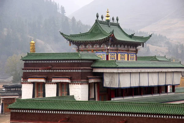Tibetisches Kloster Labrang Kina — Stockfoto