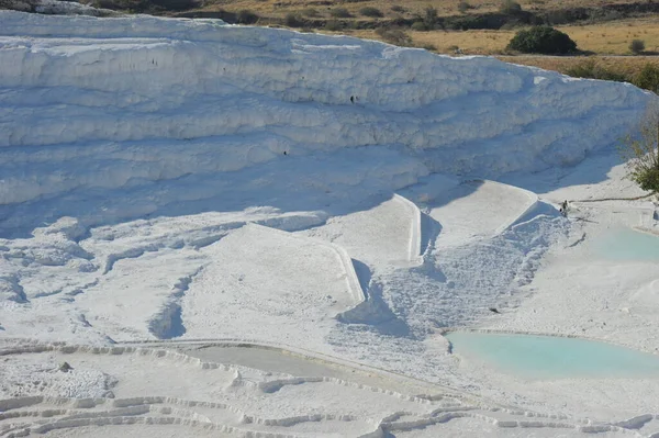 Pamukkale Mineral Carbonato Geologia — Fotografia de Stock