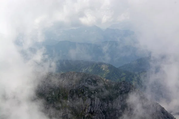 Vista Aérea Superior Alpenvorland — Fotografia de Stock