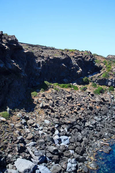 Vista Costa Pantelleria Famosa Isla Sicilia —  Fotos de Stock