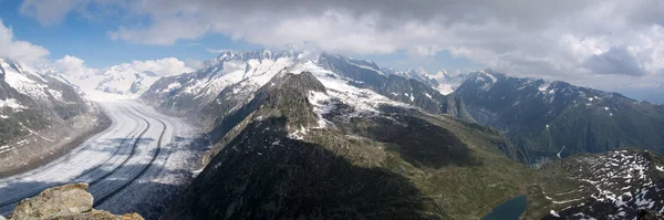 Suiza Valais Glaciar Aletsch — Foto de Stock
