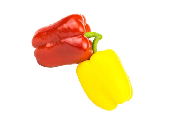 Optional Eine Rote Und Gelbe Paprika — Stockfoto