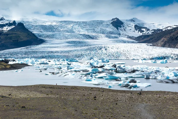 Gletscherlagune Eisberg Naturwunder — Stockfoto