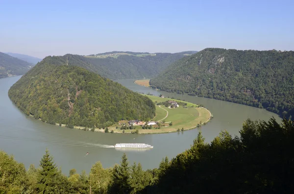 River Boat Danube Schlgener — Stock Photo, Image