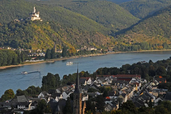 Rhine Dalam Rhens — Stok Foto